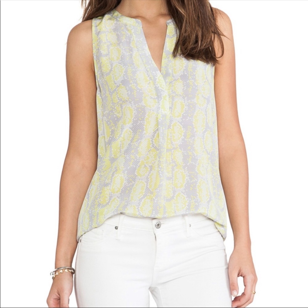 Joie Sleeveless Python Print Blouse. Euc. - image 1
